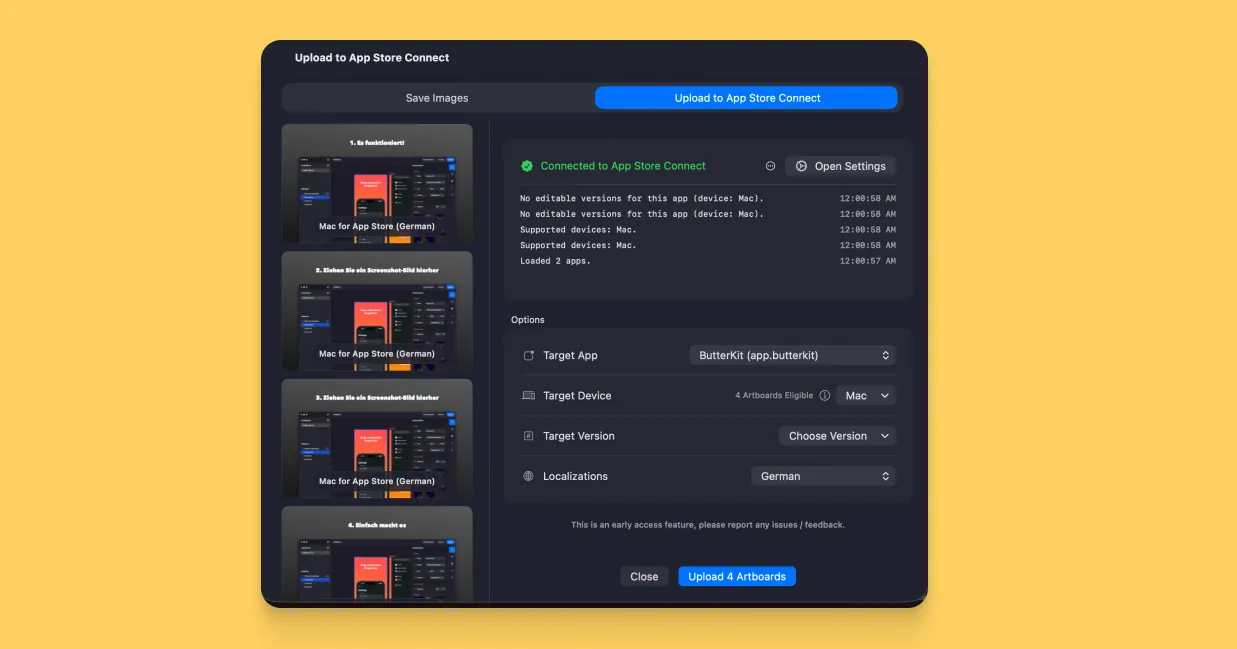 App Store Connect Uploads