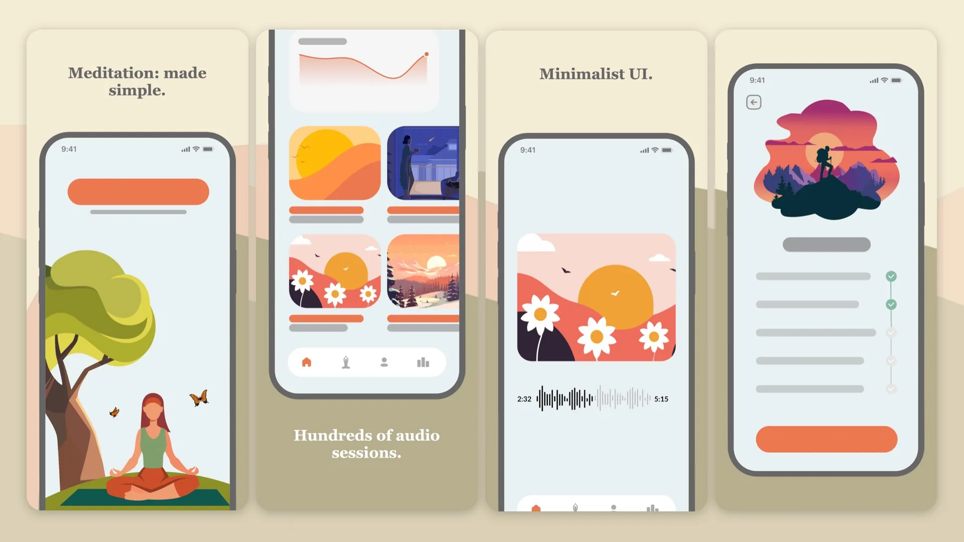 An example of panoramic background applied to multiple artboards