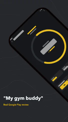 Ascent for Android, screenshot 4: "My gym buddy". Real Google Play review.