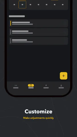 Ascent for Android, screenshot 7: Customize. Make adjustments quickly.