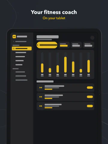 Ascent for iPad, screenshot 1: Your fitness coach. On your tablet.