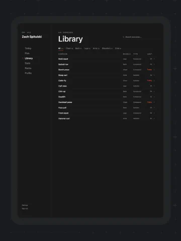 Minimalist Dark for iPad, screenshot 3: Feature - iPad