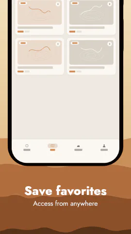Sahara for Android, screenshot 2: Save favorites. Access from anywhere.