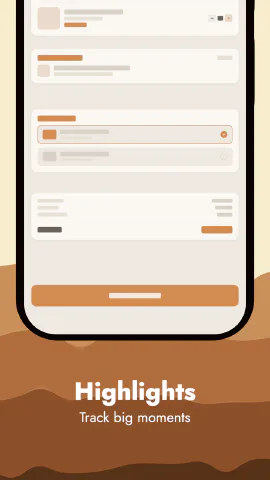 Sahara for Android, screenshot 7: Highlights. Track big moments.