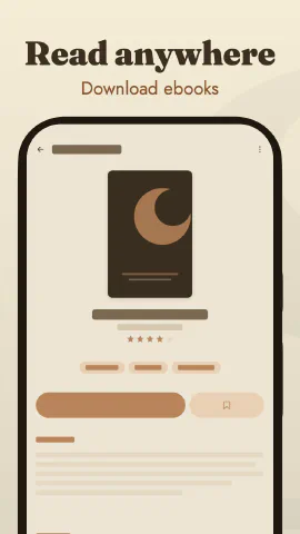 Serif for Android, screenshot 1: Read anywhere. Download ebooks.