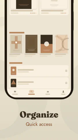 Serif for Android, screenshot 2: Organize. Quick access.