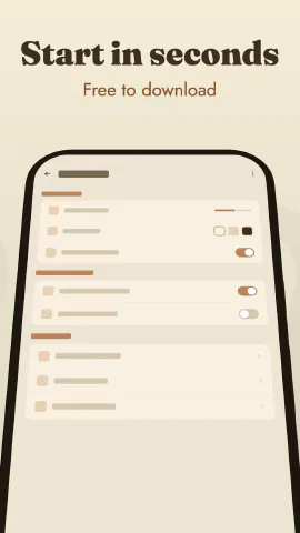 Serif for Android, screenshot 9: Start in seconds. Free to download.