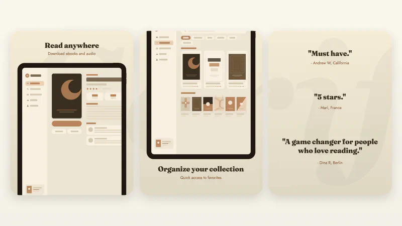 Serif App Store screenshots for iPad